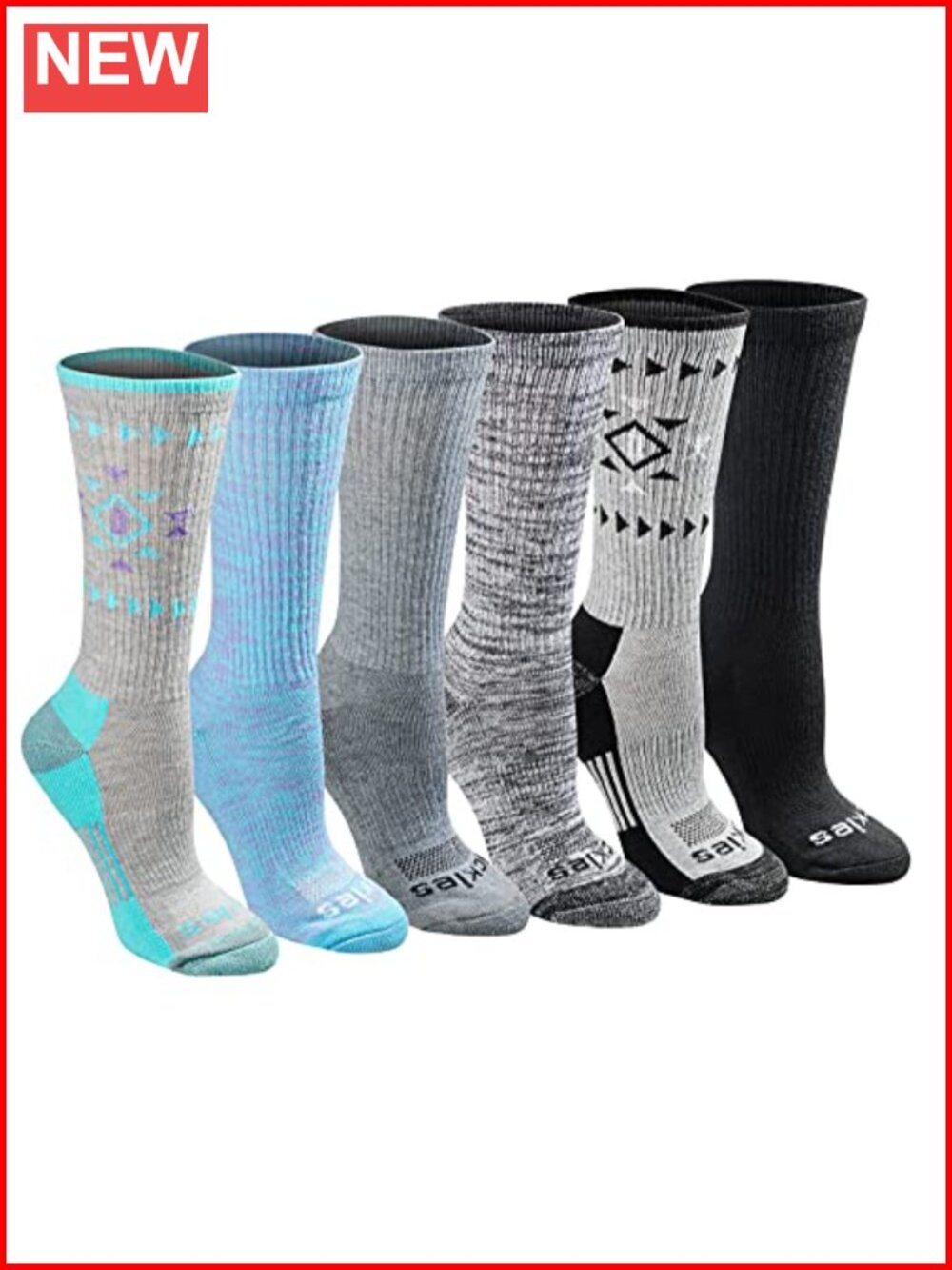 Dickies Women's Dri-Tech Moisture Control Crew Socks 12 Pairs